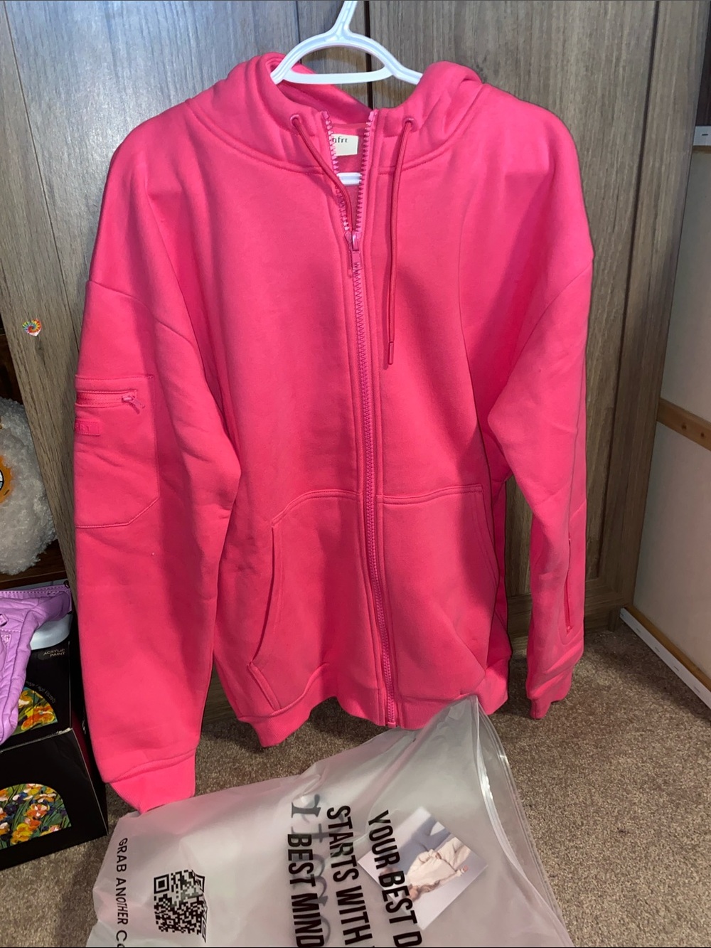 Comfrt Airplane Mode Travel Zip Hoodie